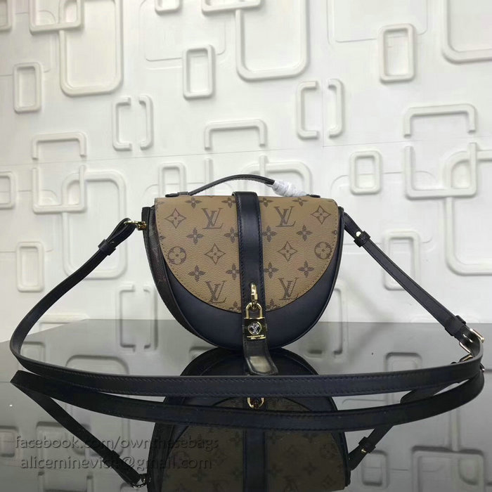 Louis Vuitton Monogram Reverse Canvas Chantilly Lock Noir M43645