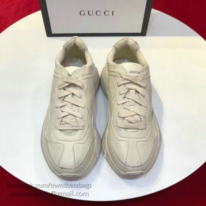 Rhyton Gucci leather sneaker 498916