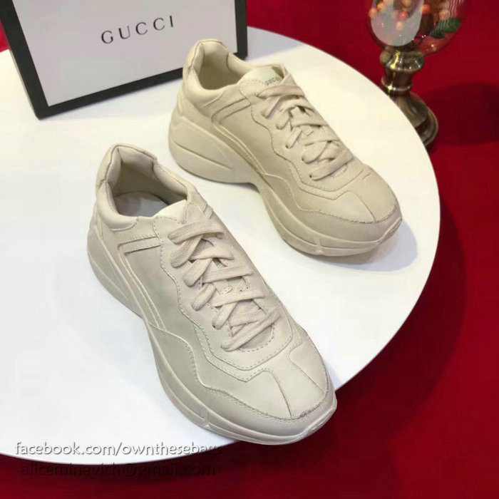 Rhyton Gucci leather sneaker 498916