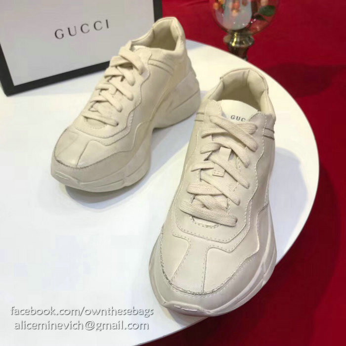 Rhyton Gucci leather sneaker 498916