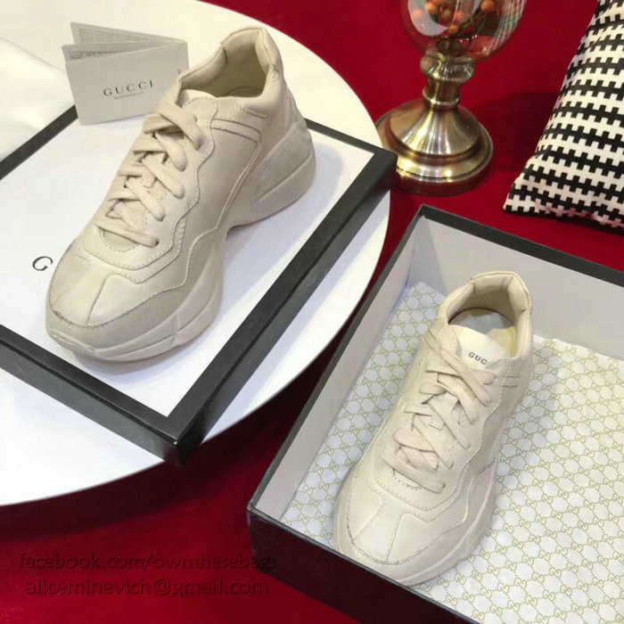 Rhyton Gucci leather sneaker 498916