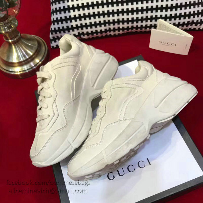 Rhyton Gucci leather sneaker 498916