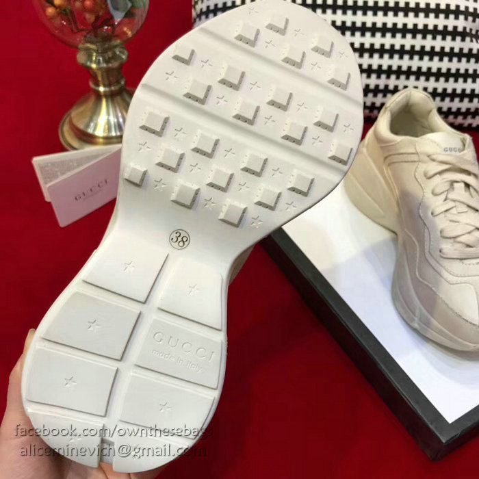 Rhyton Gucci leather sneaker 498916