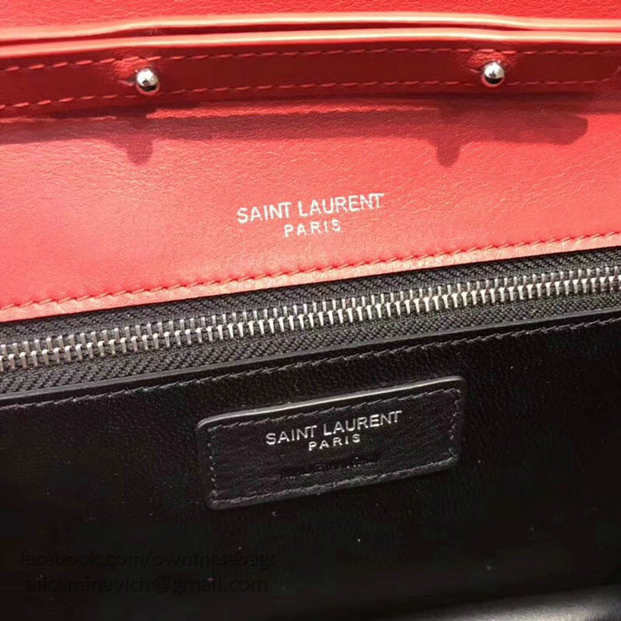 Saint Laurent LE SEPT Chain Bag in Red Leather 511262