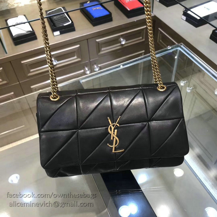 Saint Laurent Medium JAMIE Bag in Black Patchwork Leather 515821