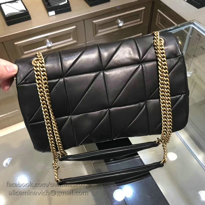 Saint Laurent Medium JAMIE Bag in Black Patchwork Leather 515821