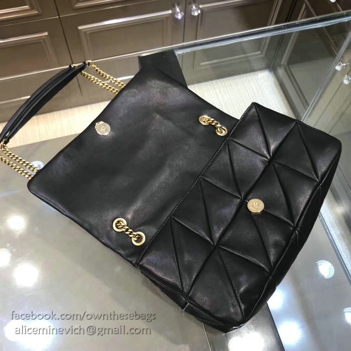 Saint Laurent Medium JAMIE Bag in Black Patchwork Leather 515821