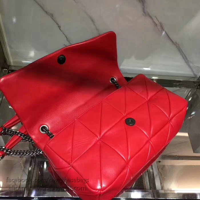 Saint Laurent Medium JAMIE Bag in Red Patchwork Leather 515821