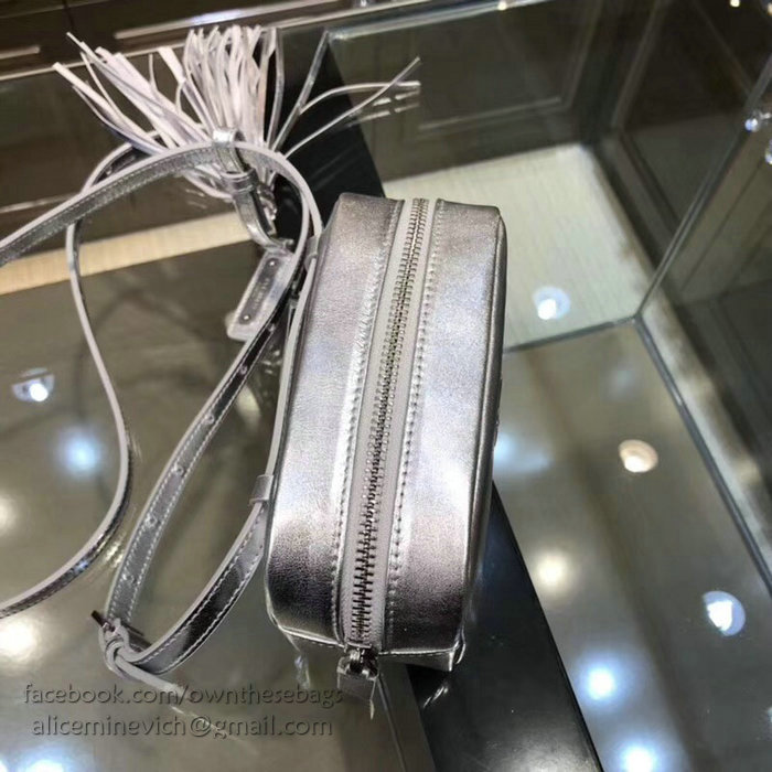 Saint Laurent Small Lou Camera Bag Silver 505976