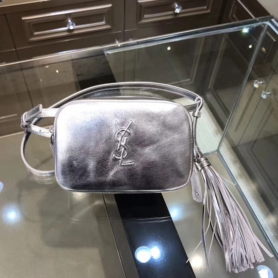 Saint Laurent Small Lou Camera Bag Silver 505976