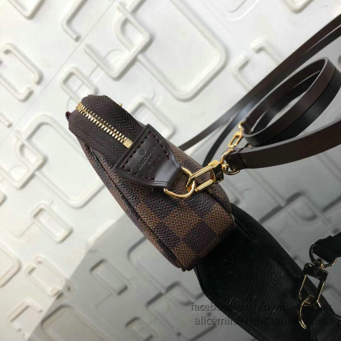 Louis Vuitton Damier Ebene Canvas Pochette Accessoires Pouch N51985