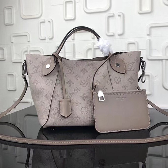 Louis Vuitton Mahina Leather Hina PM Grey M54353