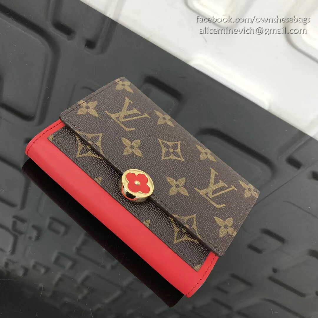 Louis Vuitton Flore Compact Wallet Coquelicot M64587