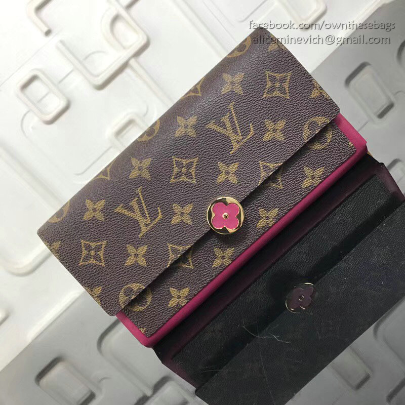 Louis Vuitton Flore Wallet Fuchsia M64585