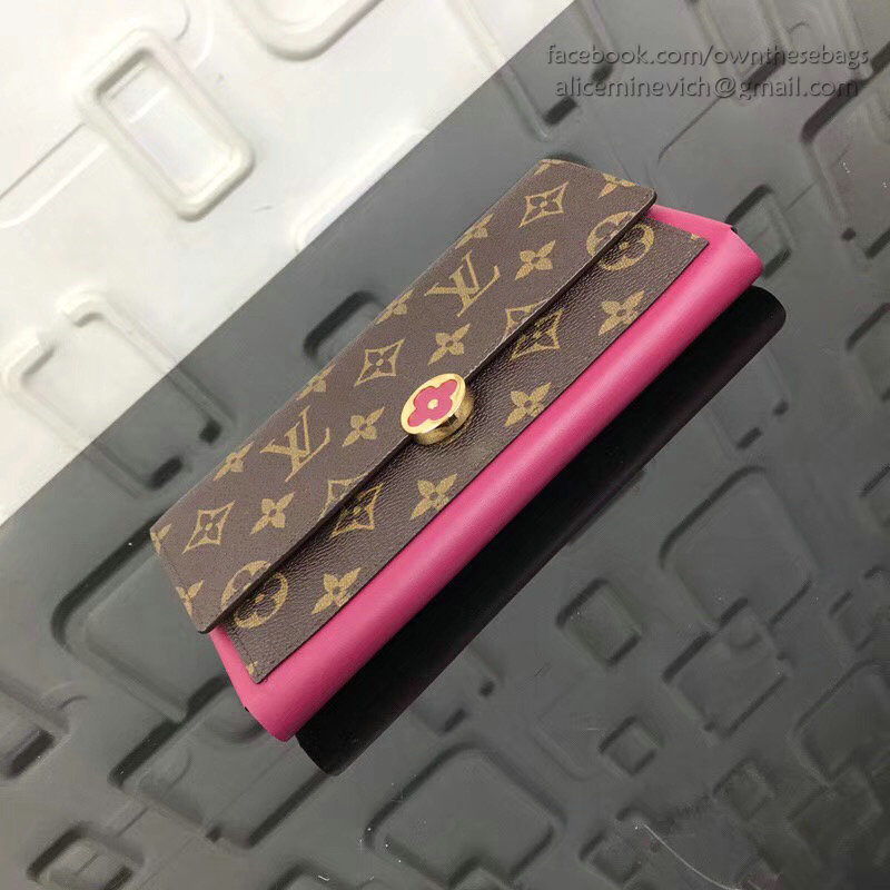 Louis Vuitton Flore Wallet Fuchsia M64585