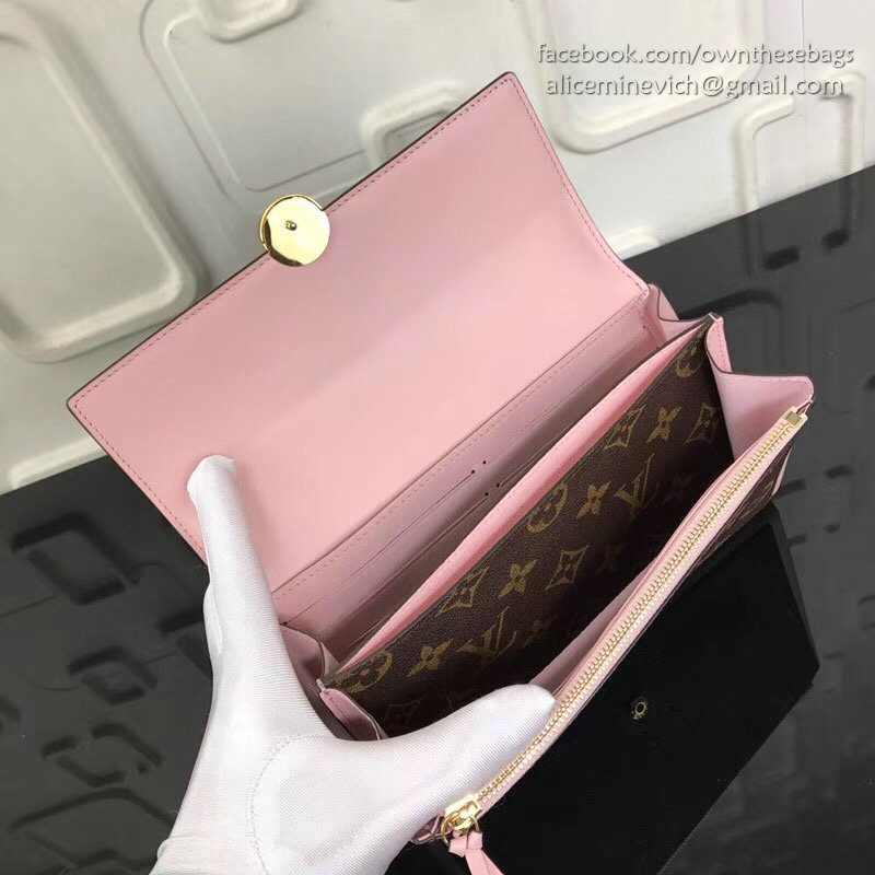 Louis Vuitton Flore Wallet Rose Ballerine M64585