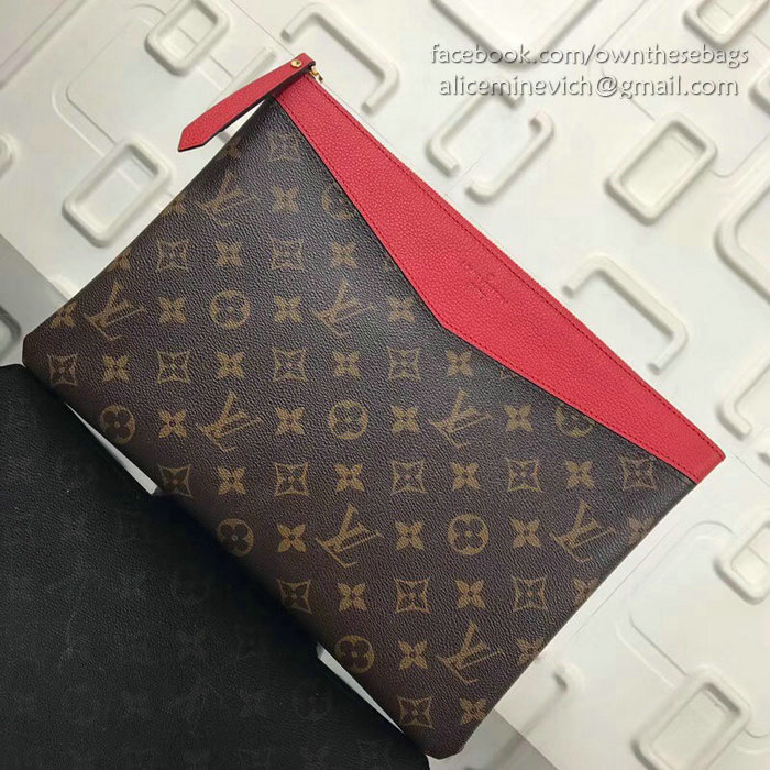 Louis Vuitton Monogram Canvas Daily Pouch Red M64590