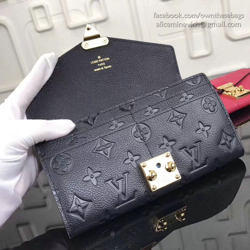 Louis Vuitton Monogram Empreinte Metis Wallet Noir M62459