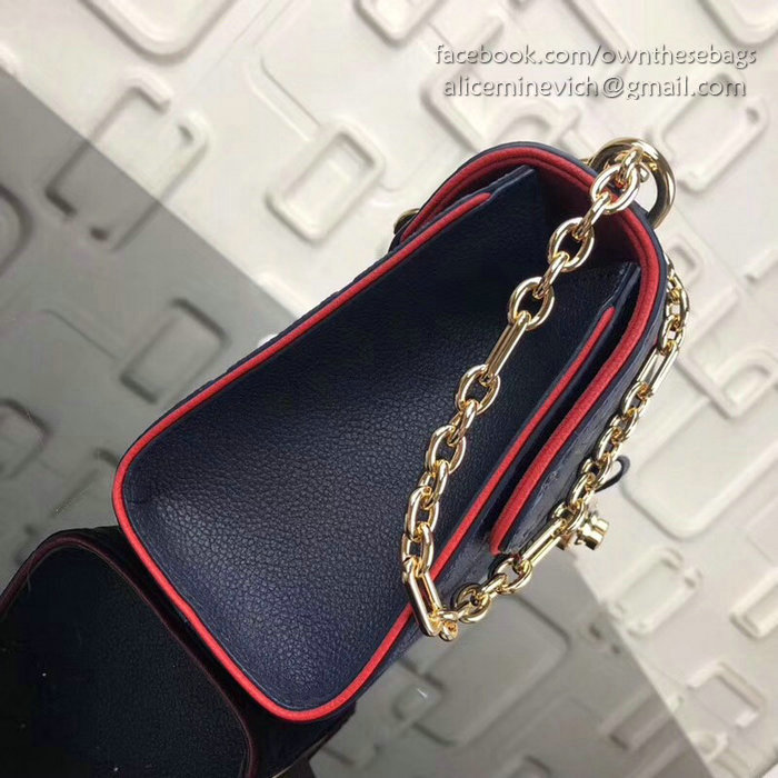 Louis Vuitton Monogram Empreinte Saint Sulpice BB Marine Rouge M44242