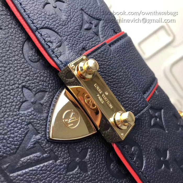 Louis Vuitton Monogram Empreinte Saint Sulpice BB Marine Rouge M44242