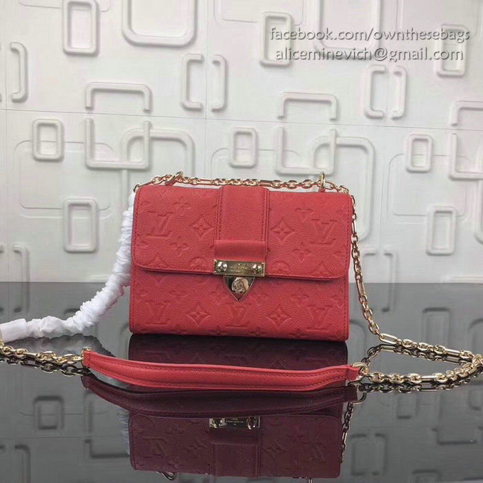 Louis Vuitton Monogram Empreinte Saint Sulpice BB Red M44242