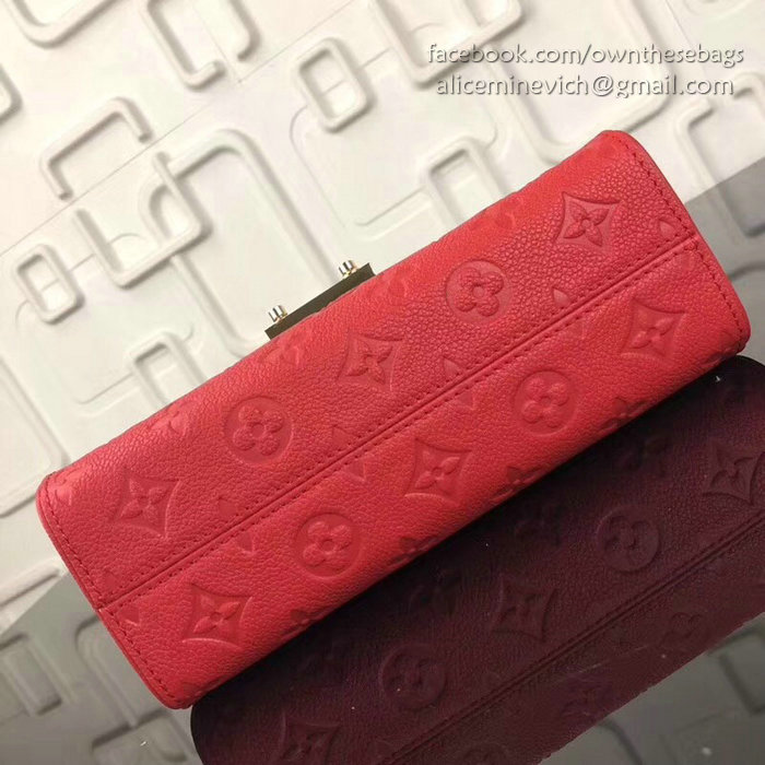 Louis Vuitton Monogram Empreinte Saint Sulpice BB Red M44242