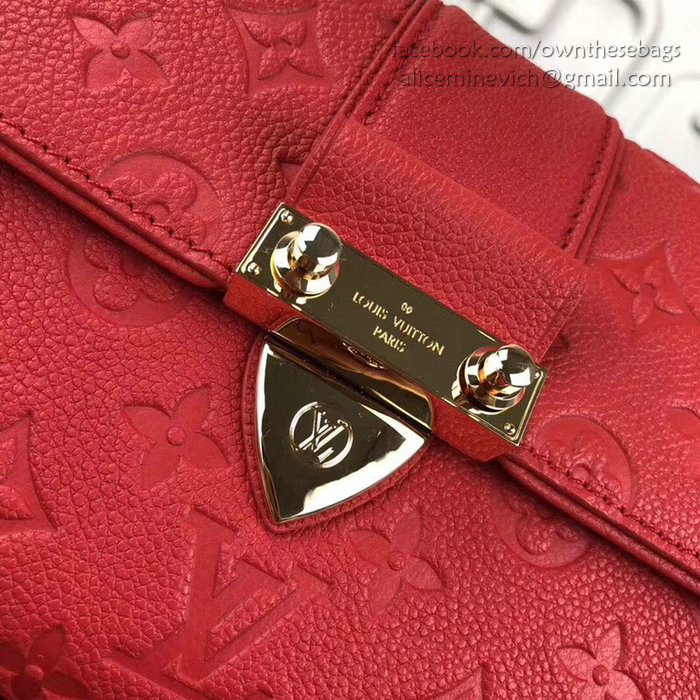 Louis Vuitton Monogram Empreinte Saint Sulpice BB Red M44242