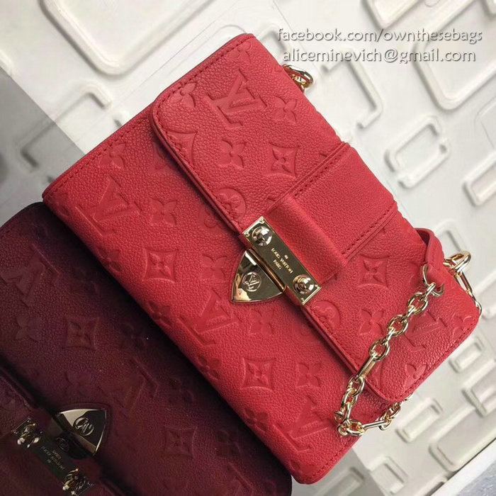 Louis Vuitton Monogram Empreinte Saint Sulpice BB Red M44242