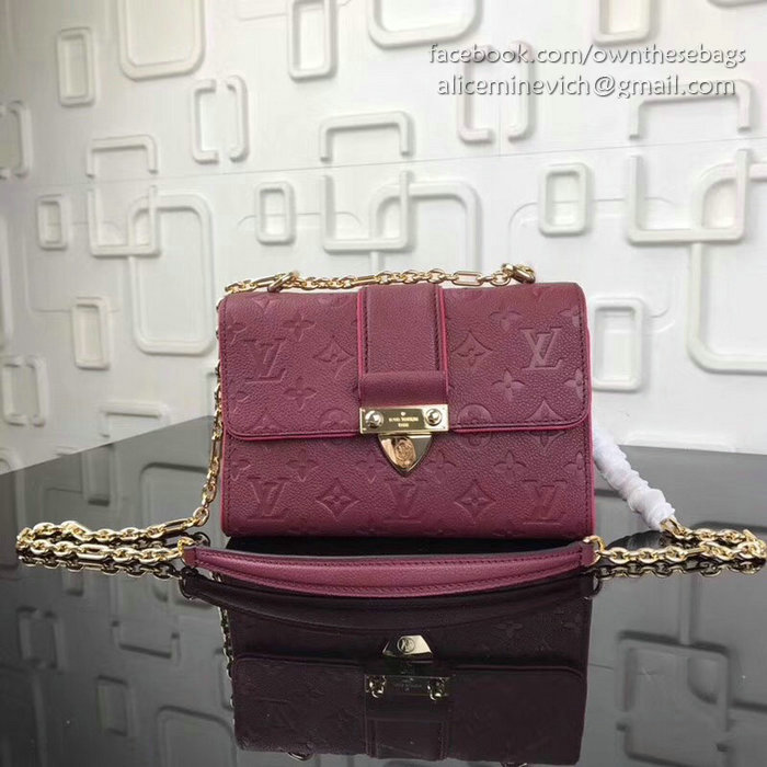 Louis Vuitton Monogram Empreinte Saint Sulpice BB Rose Bruyere M44242