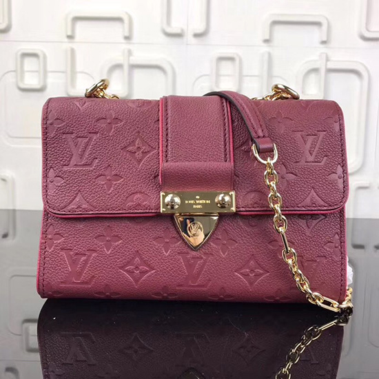 Louis Vuitton Monogram Empreinte Saint Sulpice PM Rose Bruyere M43393