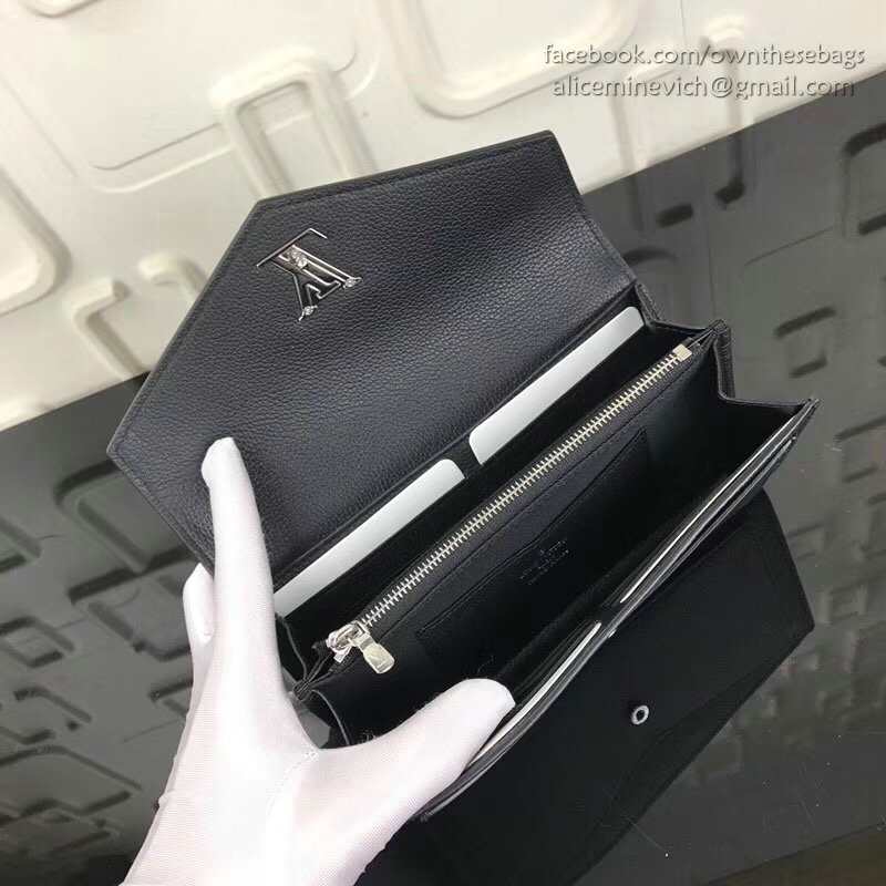 Louis Vuitton Mylockme Wallet Noir M62544