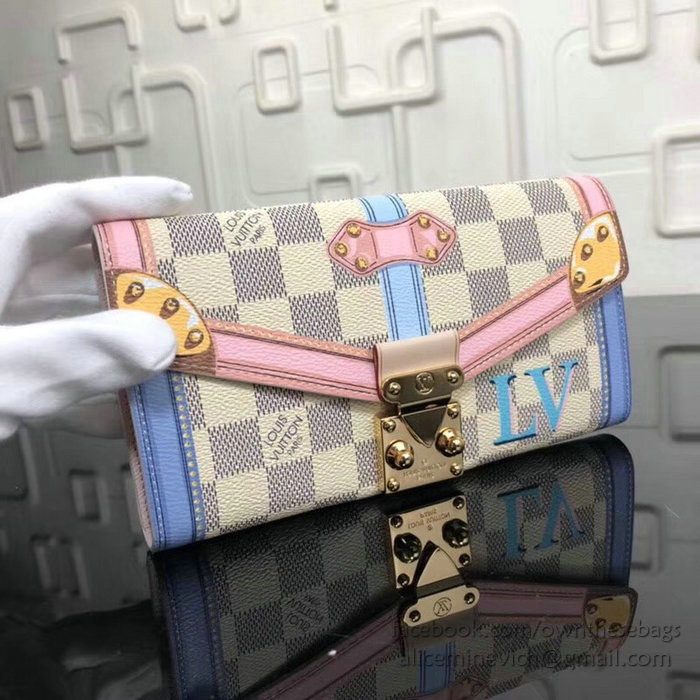 Louis Vuitton Damier Azur Canvas Sarah Wallet N60119