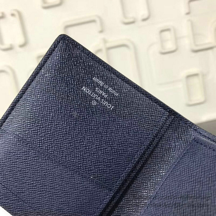 Louis Vuitton Epi Leather Brazza Wallet Bleu Azur M63511