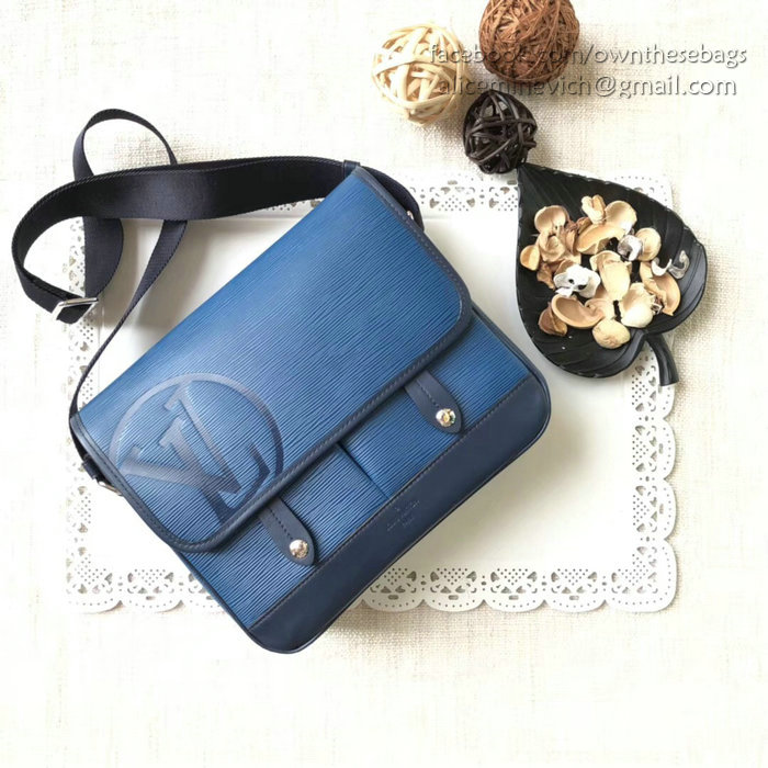 Louis Vuitton Epi Leather Messenger PM Blue M53494