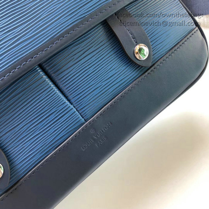 Louis Vuitton Epi Leather Messenger PM Blue M53494