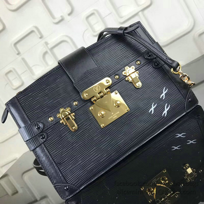 Louis Vuitton Epi Leather Trunk Clutch Noir M62254