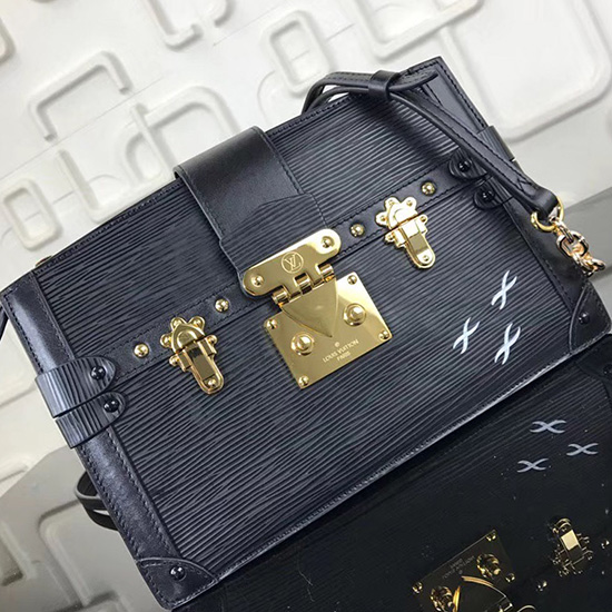 Louis Vuitton Epi Leather Trunk Clutch Noir M62254