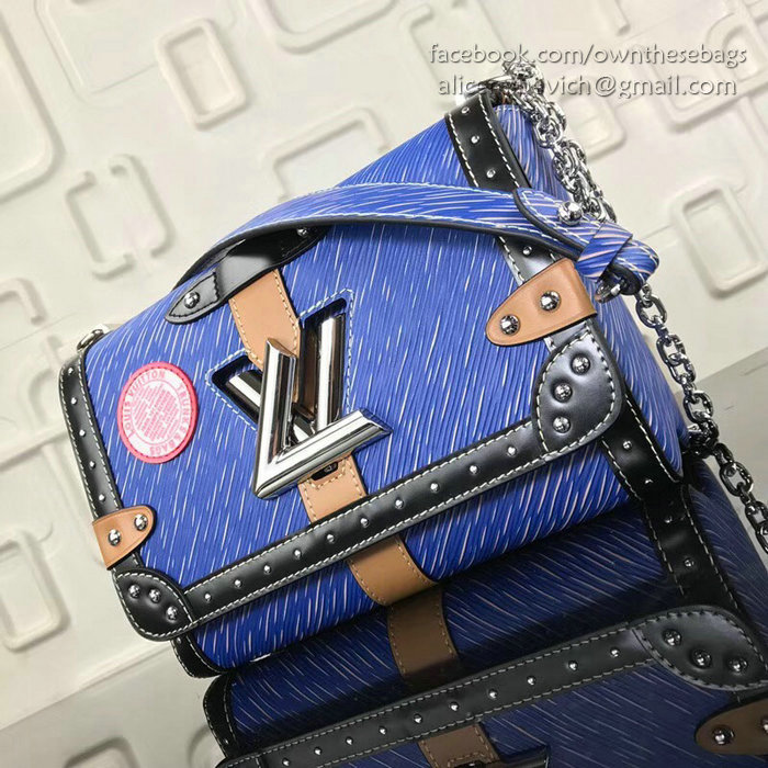 Louis Vuitton Epi Leather Twist MM Blue M43629