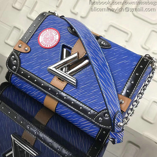 Louis Vuitton Epi Leather Twist MM Blue M43629