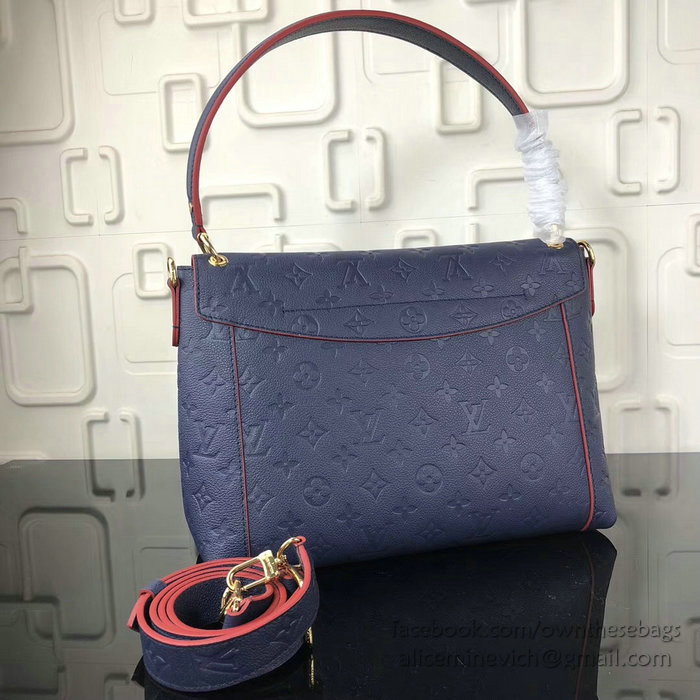 Louis Vuitton Monogram Empreinte Blanche Marine Rouge M43618