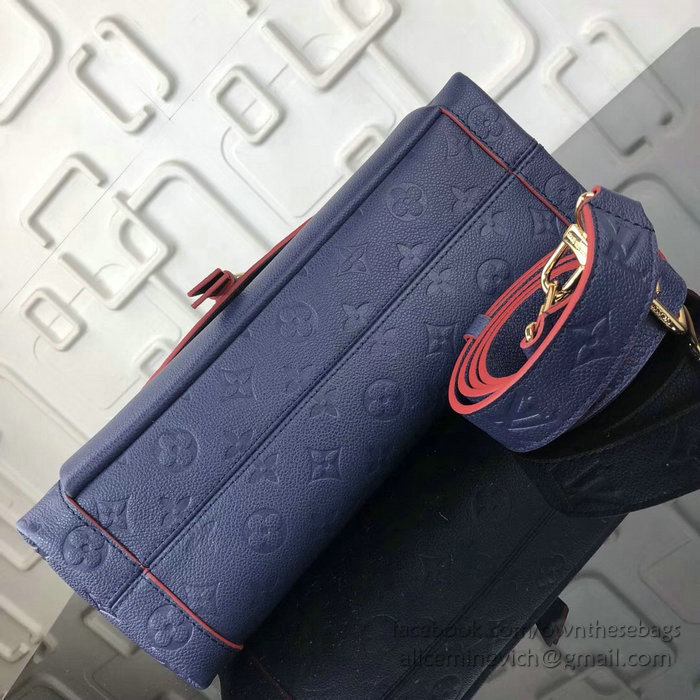 Louis Vuitton Monogram Empreinte Blanche Marine Rouge M43618