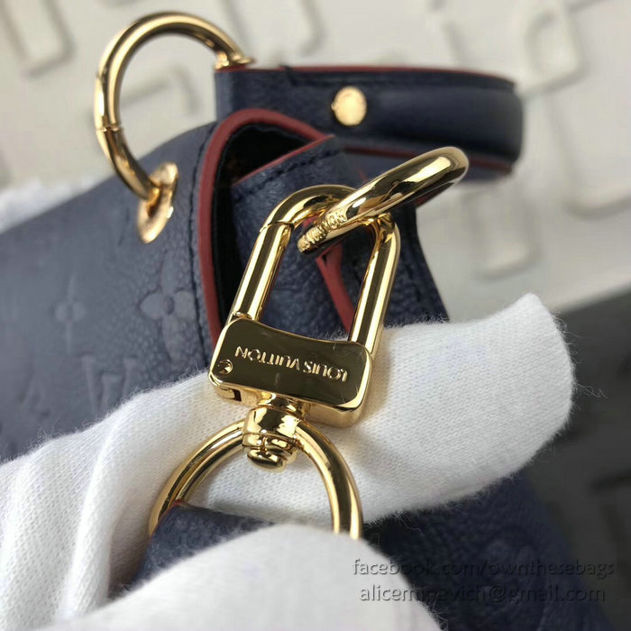 Louis Vuitton Monogram Empreinte Blanche Marine Rouge M43618