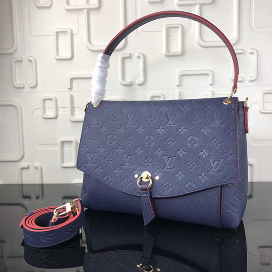 Louis Vuitton Monogram Empreinte Blanche Marine Rouge M43618