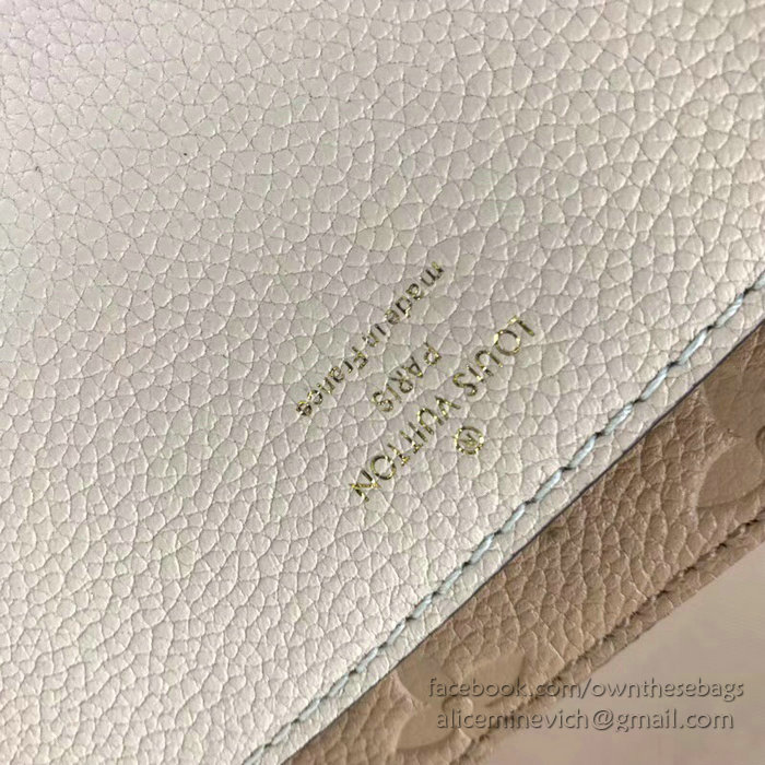 Louis Vuitton Monogram Empreinte Blanche Papyrus Creme M43618