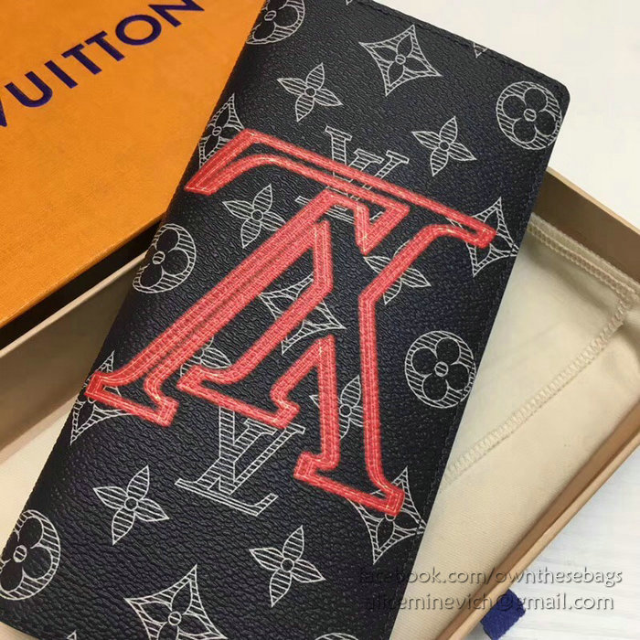 Louis Vuitton Monogram Ink Canvas Brazza Wallet M62893