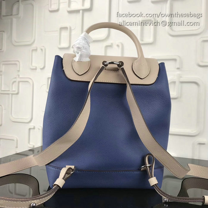 Louis Vuitton Soft Calfskin Lockme Backpack Blue M41817