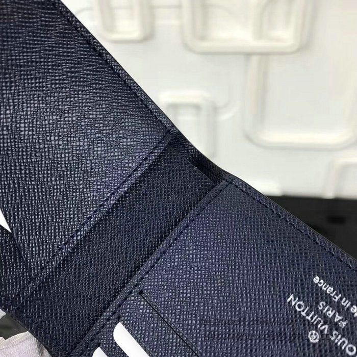 Louis Vuitton Taiga Leather Multiple Wallet Noir M63514