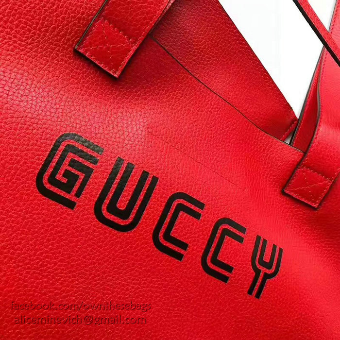 Gucci Elton John Large Tote Red 519335