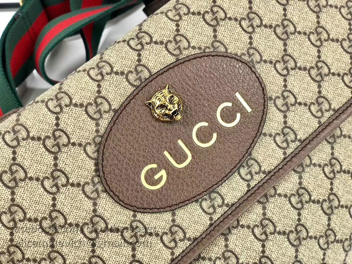 Gucci GG Supreme Messenger Bag Brown 495654