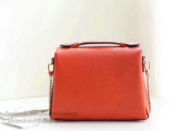 Gucci Interlocking GG Leather Crossbody Bag Orange 510302